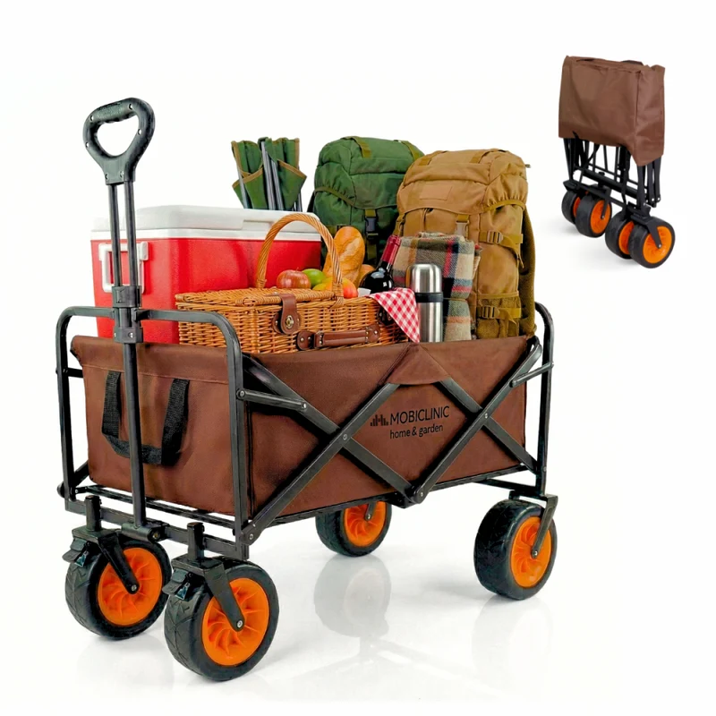 Strandgarten-Transportwagen | Verstellbarer Griff |94x56,5x77cm | Zusammenklappbar |Breite 360º-Räder |Duna Pro Plus |Mobiclinic