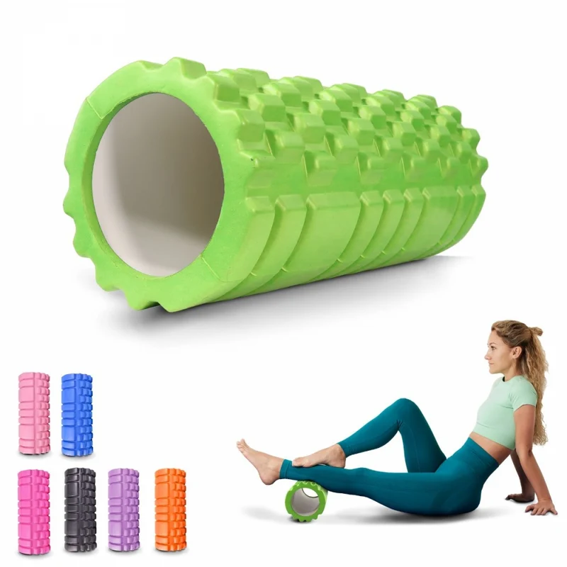 Massagerolle | Schaumgummi | 14 x 33 cm | Vielseitig | Leicht | Verhindert Verletzungen | Orange | FitRoller | Mobiclinic