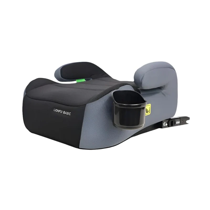 Kindersitzerhöhung | i-Size | 125-150 cm | Verstellbares ISOFIX | abnehmbar | Flaschenhalter | Lionfix Basic | Mobiclinic