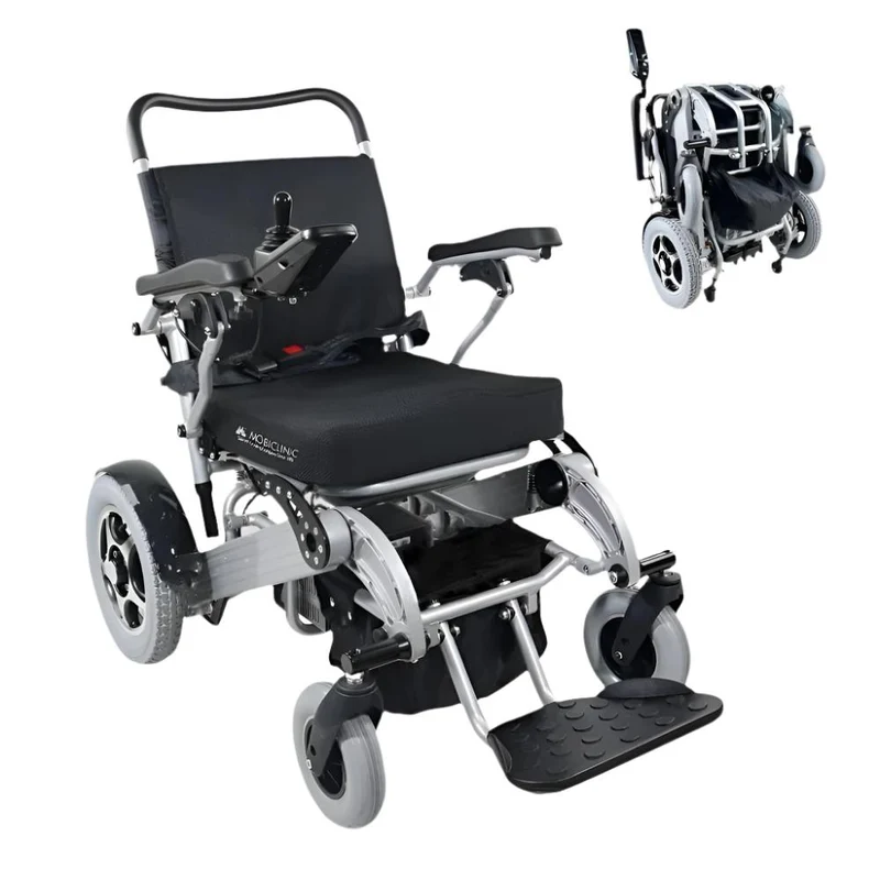 Elektrorollstuhl | Faltbar | Aluminium | Auton. 34 km | 24V | Licht | Troya Plus | Mobiclinic