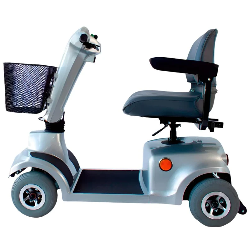 Elektromobil Senioren mit 4 Rädern | Kapazität 34 km | Dreh- und Klappsitz | 12V | Grau | Modell: Piscis | Mobiclinic
