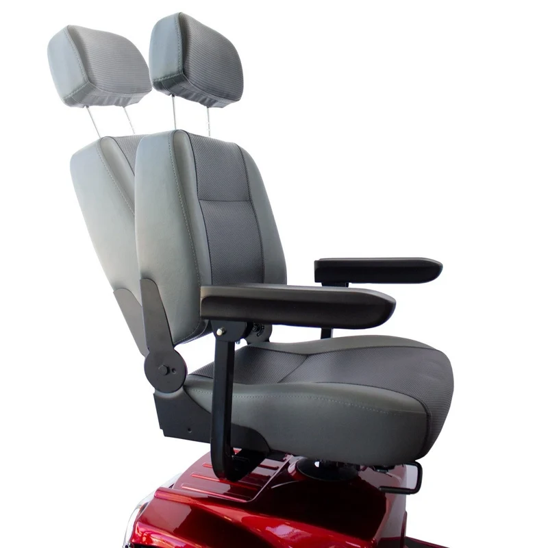 Scooter für Behinderte | 4 Räder | Premium | Abmontierbar | Kapazität 45 km | 12V | Bordeaux | Modell: Libra | Mobiclinic