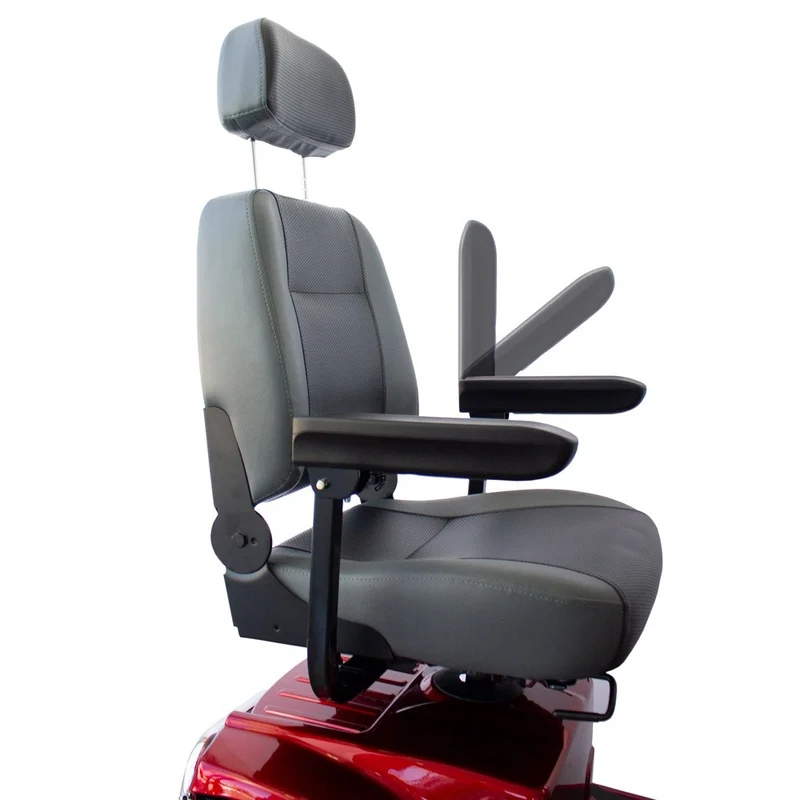 Scooter für Behinderte | 4 Räder | Premium | Abmontierbar | Kapazität 45 km | 12V | Bordeaux | Modell: Libra | Mobiclinic