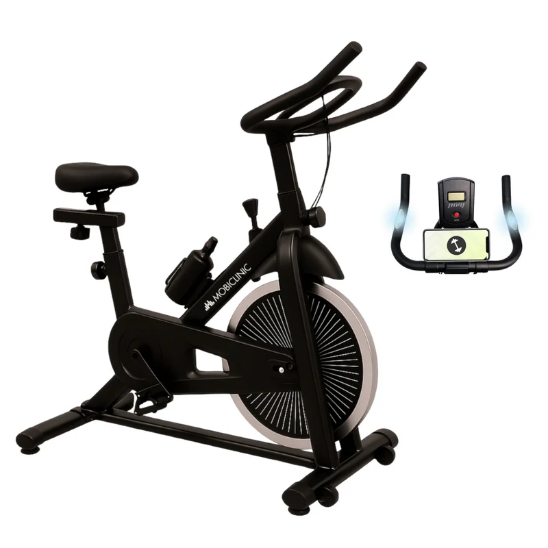 Heimtrainer | Verstellbar | Trainingscontroller | Max. Gewicht 100 kg | Schwungmasse 6 kg | Teide | Mobiclinic