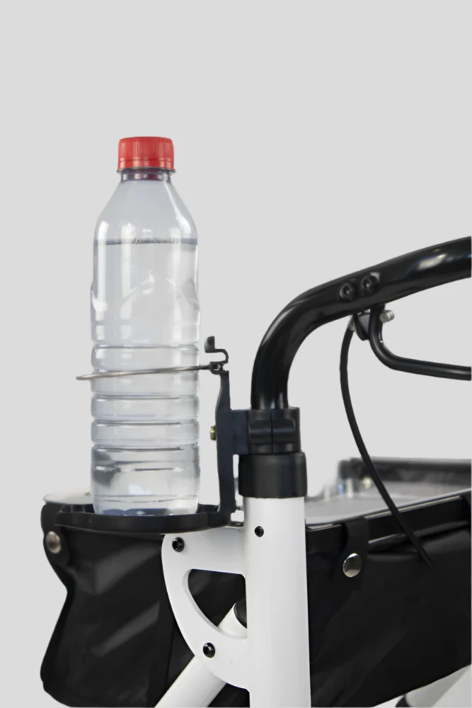 Pack Olimpo Plus | Gehhilfe Olimpo | Flaschenhalter | Einhebelgriff | Faltbar | Leichtgewicht | Mobiclinic