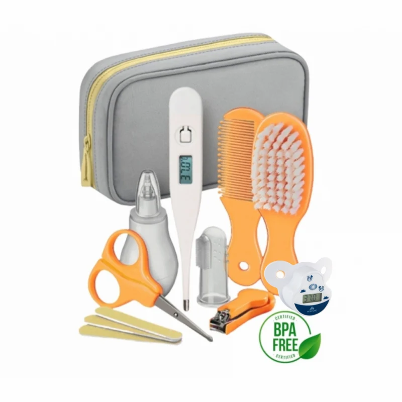Baby Care Pack | Set mit 8 Zubehörteilen | Digitales Thermometer in Form eines Schnullers | Säugling | Mobiclinic