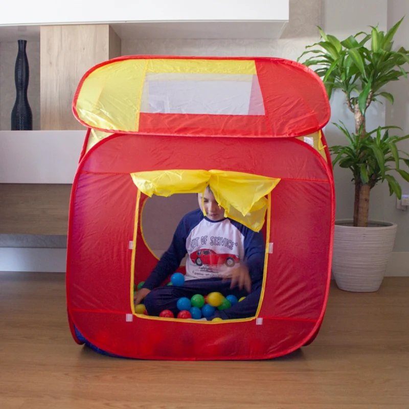 Kinderzelt | Kinderzelt für draußen | Faltbar | Inklusive Bälle | Modell: Aventuras | Mobiclinic