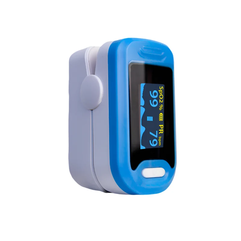 Fingerpulsoximeter | Plethysmographische Wellenform | Genau und zuverlässig | Nicht-invasiv | Blau | Mobiclinic