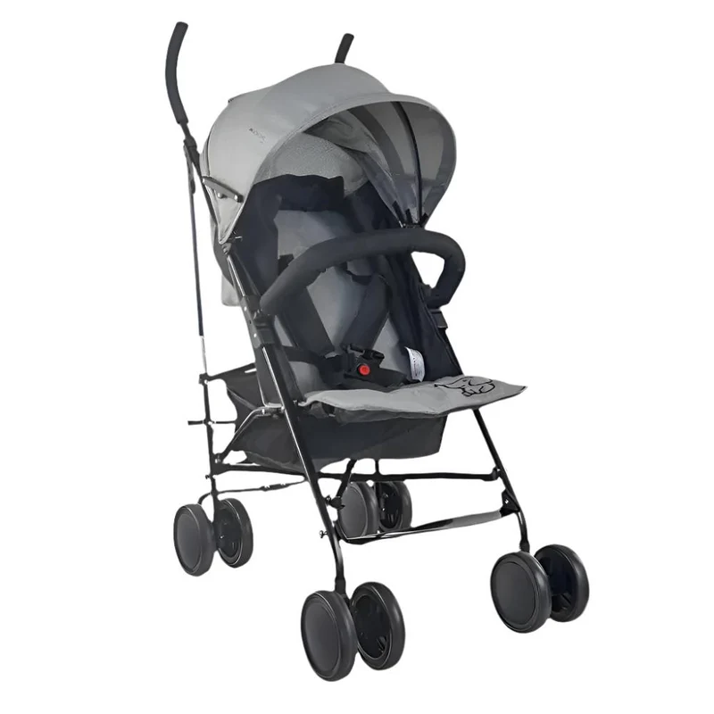 Kinderwagen | Zusammenklappbar | Klein | Rückenlehne verstellbar | Leichtbau-Faltbuggy | Elefant | Mobiclinic
