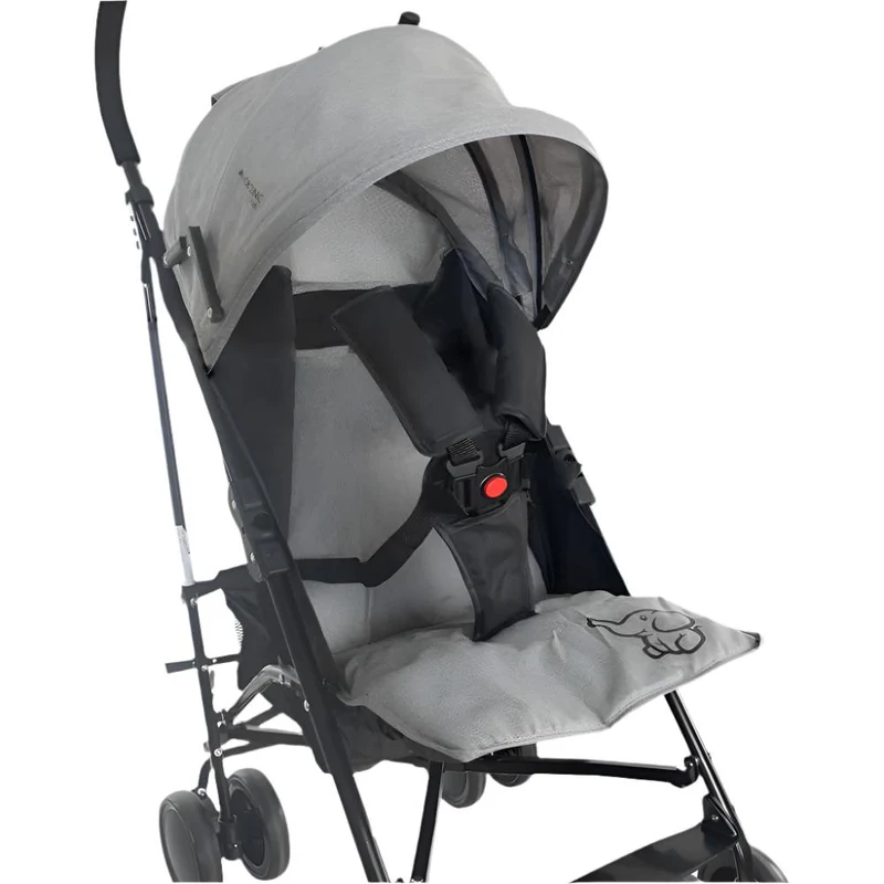 Kinderwagen | Zusammenklappbar | Klein | Rückenlehne verstellbar | Leichtbau-Faltbuggy | Elefant | Mobiclinic