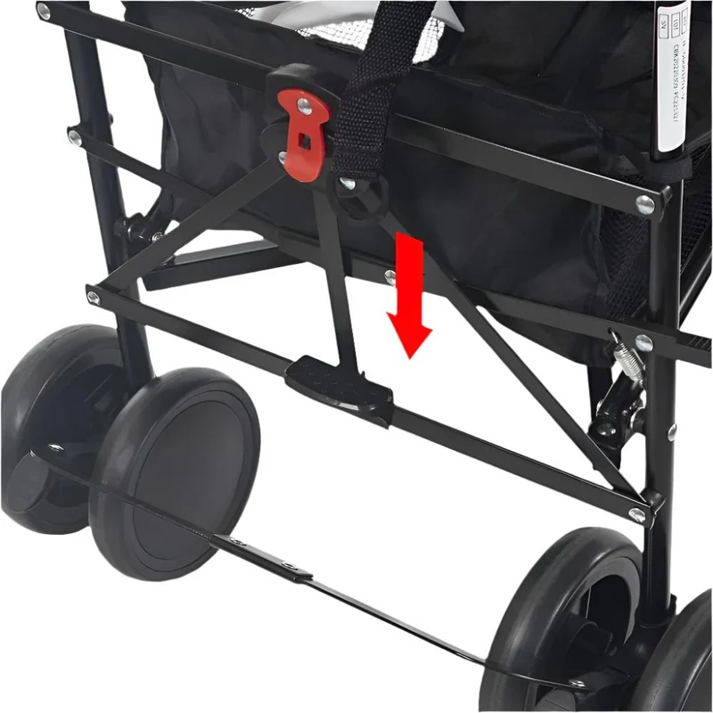 Kinderwagen | Buggy | Zusammenklappbar | Rückenlehne verstellbar | Doppeltes Sicherheitssystem | Elefant | Mobiclinic