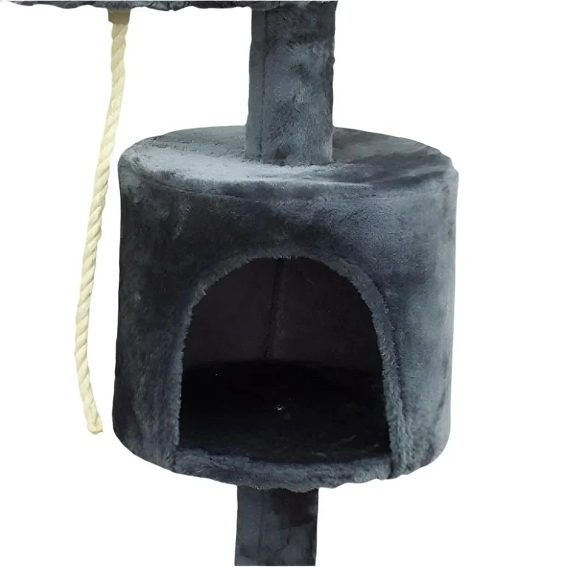 Kratzbaum für Katzen | Medium | Kratzbaum | 3 Höhen | 40x40x112 cm | Grau |Modell: Silvestre | Mobiclinic
