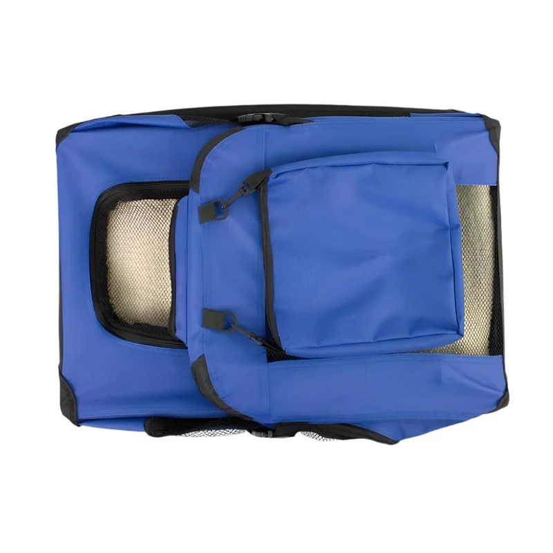 Transportbox für Haustiere | div. Größen | Unterschiedliches max. Gewicht| Faltbar | Blau | Modell: Balú | Mobiclinic