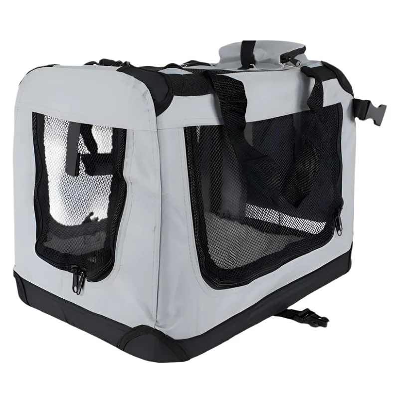 Transportbox für Haustiere | div. Größen | Unterschiedliches max. Gewicht | Faltbar | Grau | Modell: Balú | Mobiclinic