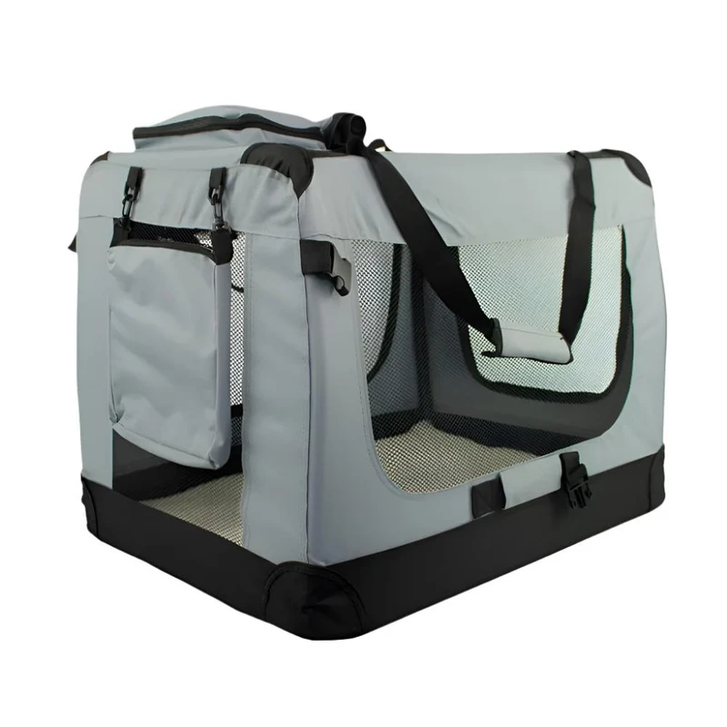 Transportbox für Haustiere | div. Größen | Unterschiedliches max. Gewicht | Faltbar | Grau | Modell: Balú | Mobiclinic