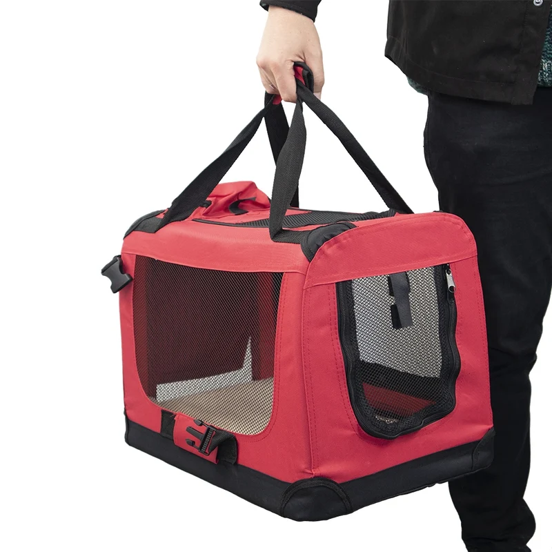Transportbox für Haustiere | div. Größen | Unterschiedliches max. Gewicht| Faltbar | Rot | Modell: Balú | Mobiclinic