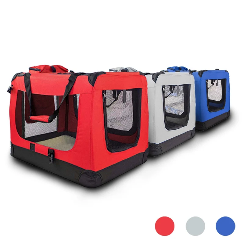 Transportbox für Haustiere | div. Größen | Unterschiedliches max. Gewicht| Faltbar | Rot | Modell: Balú | Mobiclinic