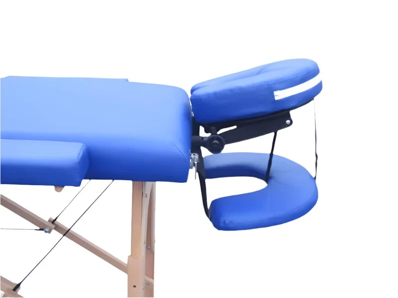 Massageliege klappbar | Kopfstützen | Tragbar | Holz | 186 x 60 cm | Blau | CA-01 PLUS | Mobiclinic