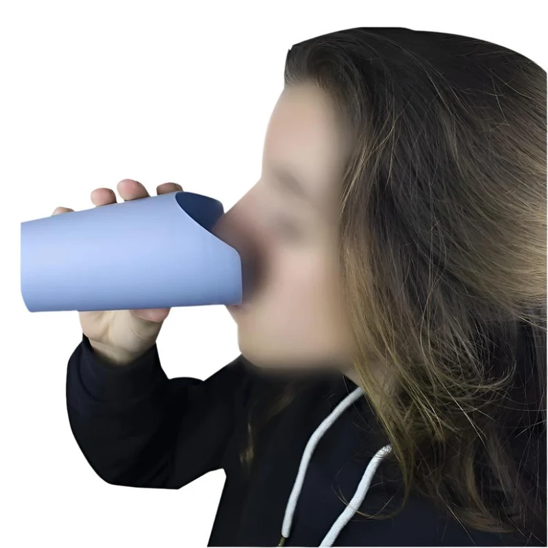 Becher mit Nasenausschnitt | Blau |