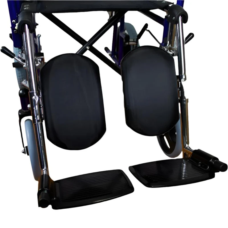 Pflegerollstuhl | Faltbar | Fußstütze | Armlehnen | Stahl | Schwarz | Esfinge | Mobiclinic