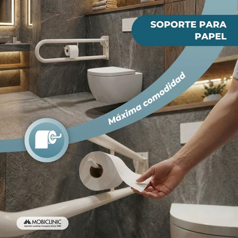 Sicherheitsbügel | Badezimmer | Klappbar | Papierhalter | Arco