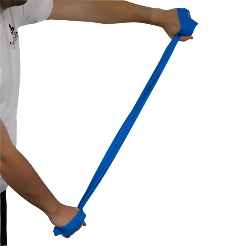 Fitnessband | Elastisches Gurtband | Niveau 3 | Blau | Mobiclinic