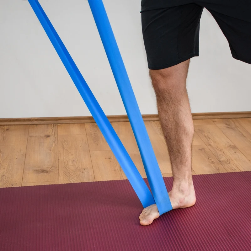 Fitnessband | Elastisches Gurtband | Niveau 3 | Blau | Mobiclinic