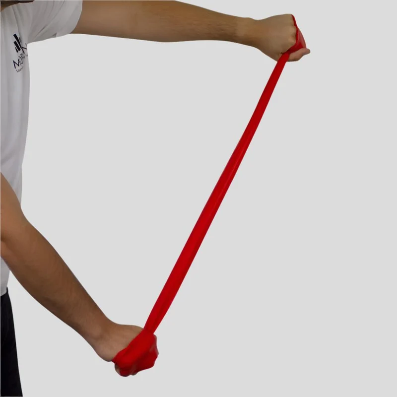 Fitnessband | Elastisches Gummiband | Niveau 2 | Rot |