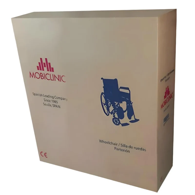 Rollstuhl | Faltbar | Große Räder | Abnehmbare Armlehnen und Fußstützen | Orthopädisch | Partenón | Mobiclinic