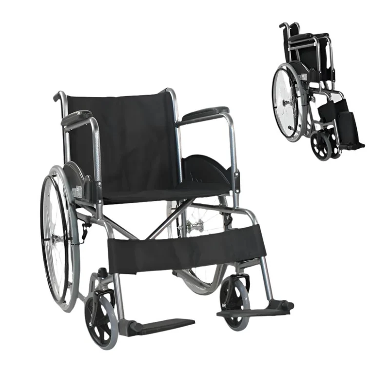 Rollstuhl | Faltbar | Große Räder | Widerstandsfähig | Schwarz | Alcazaba | Mobiclinic
