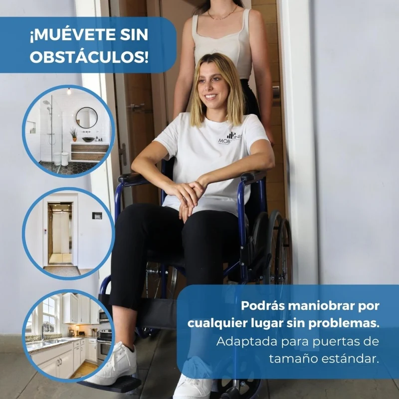 Rollstuhl | Faltbar | Große Räder | Widerstandsfähig | Blau | Modell: Alcazaba | Mobiclinic