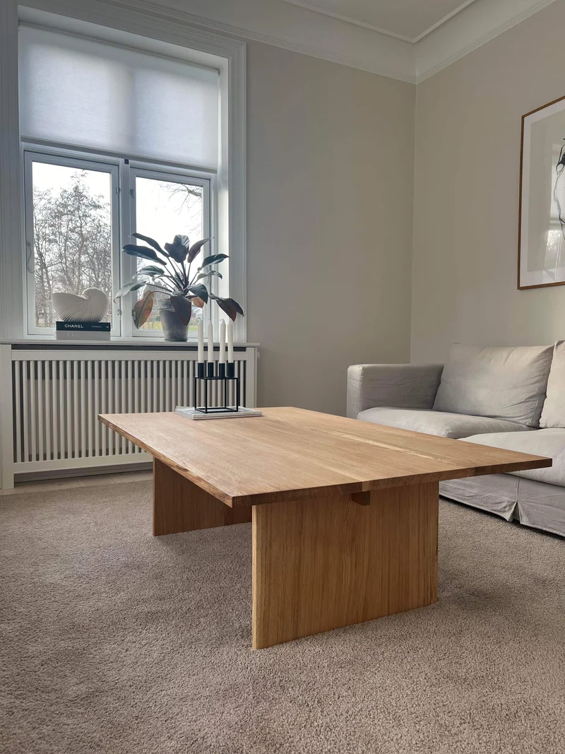 COC No10 - Sofabord i massivt egetræ, minimalistisk design