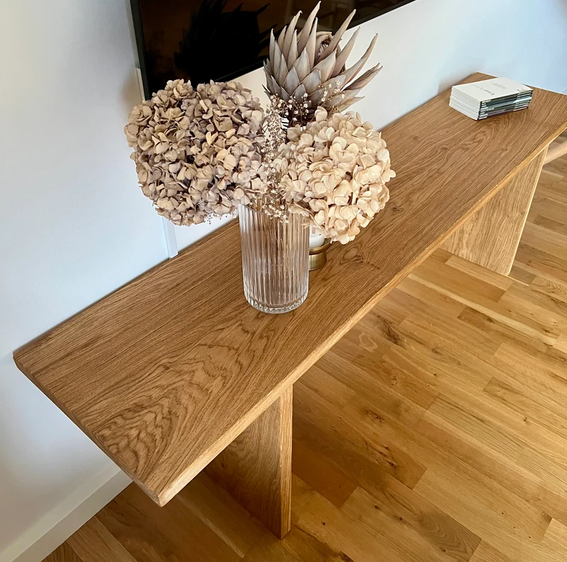 COC No21 - WoodWay Bænk i massivt egetræ. Håndlavet i Danmark. Klassisk design.