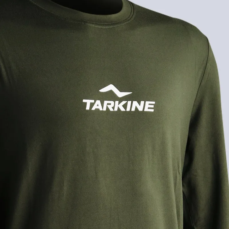 Men's Season 1 Tarkine Long Sleeve Ultra-Eco Run Tee (Dark Green/Standard Thickness) Ko
