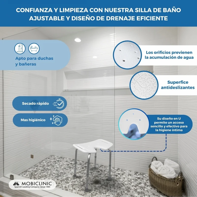 Duschhocker | U-förmige | Bahía | Mobiclinic
