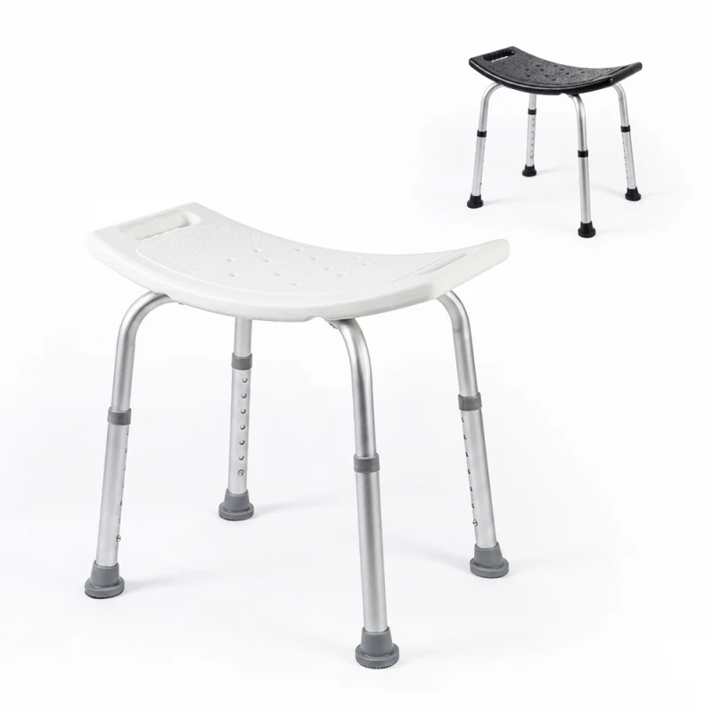 Badehocker | Aluminium | Höhenverstellbar | Antirutsch Füße | San Fermín | Mobiclinic