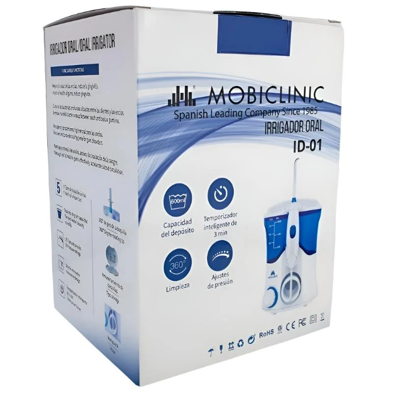 Zahndusche | 7 Funktionsköpfe | 600 ml Fassungsvermögen | Mobiclinic