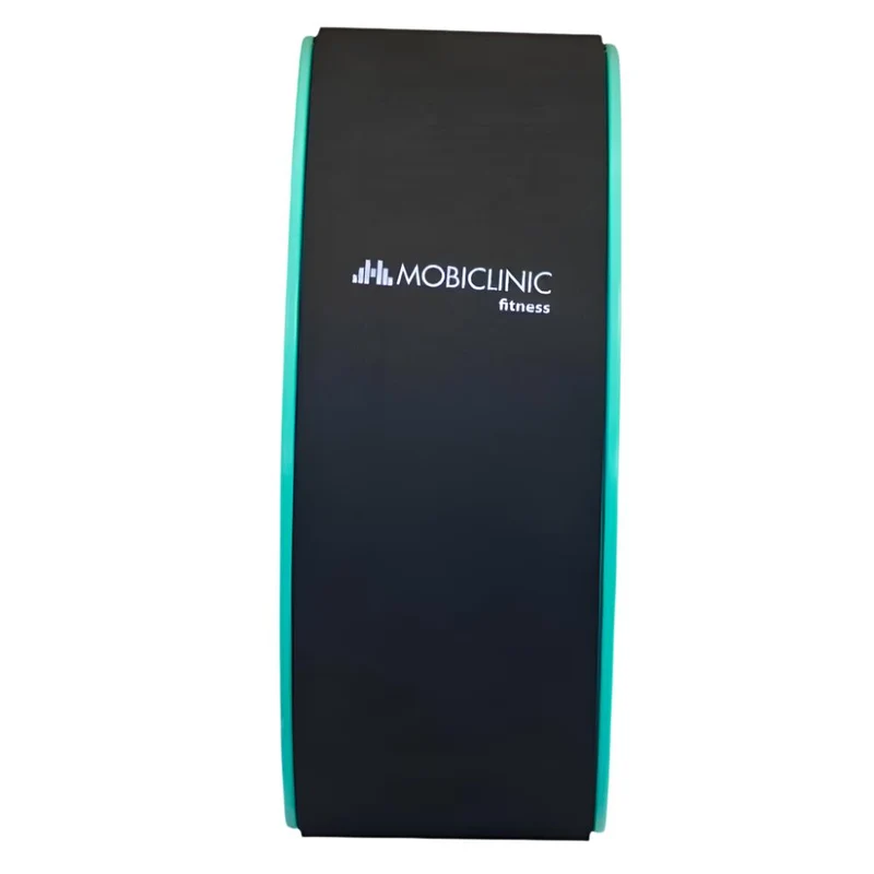 Yoga-Rad | Anti-Rutsch | Multifunktional | PTE+PP| 30x13 cm | Schwarz und Türkis | RY-01 |Mobiclinic