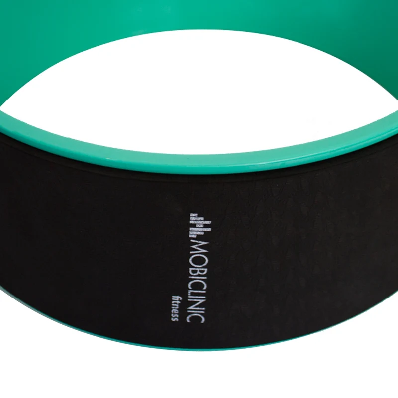 Yoga-Rad | Anti-Rutsch | Multifunktional | PTE+PP| 30x13 cm | Schwarz und Türkis | RY-01 |Mobiclinic