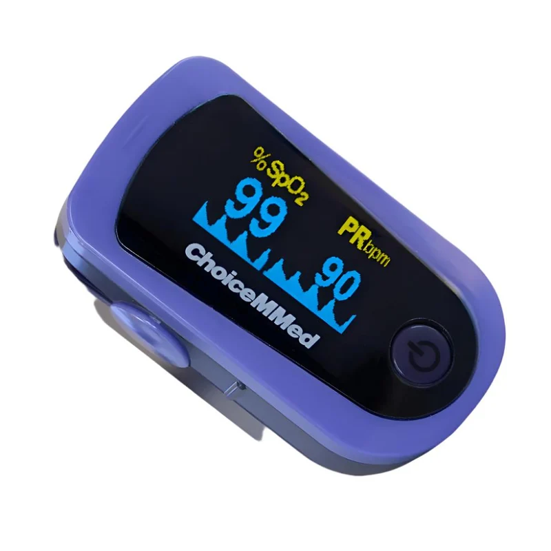 Fingerpulsoximeter | SpO2 | Plethysmographische Wellenform | OLED-Display | Mobiclinic