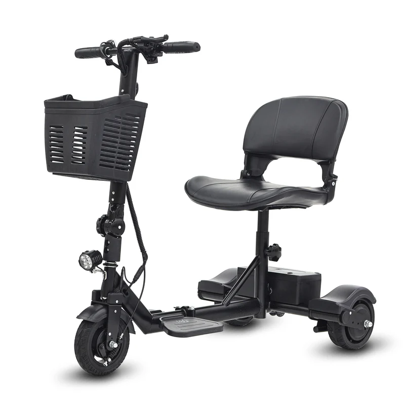 Three Wheel Mobility Scooter for Adults, Support 13 Mile Range,Removable 44.4V Lithium-ion Battery