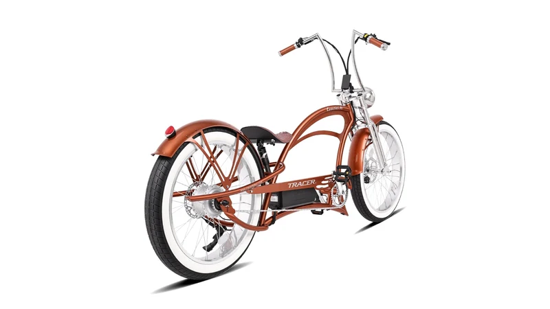 Severus DTS 800W Vintage Chopper Style Stretch Cruiser Ebike