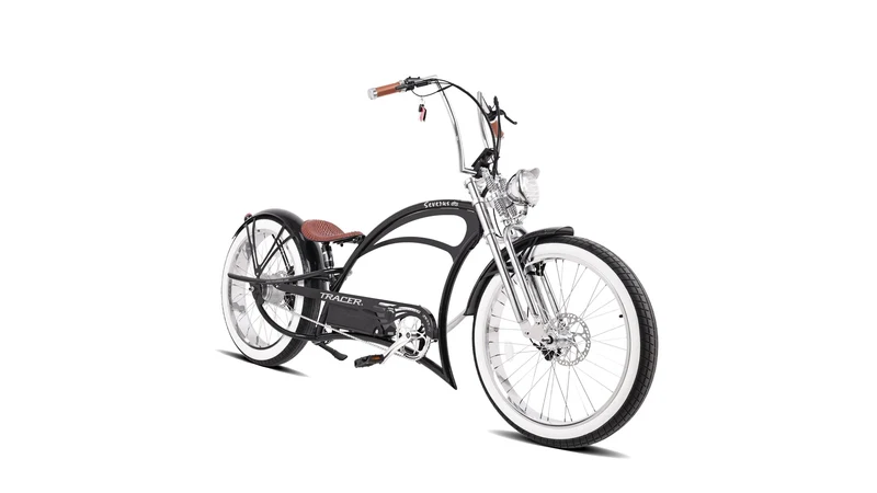 Severus DTS 800W Vintage Chopper Style Stretch Cruiser Ebike