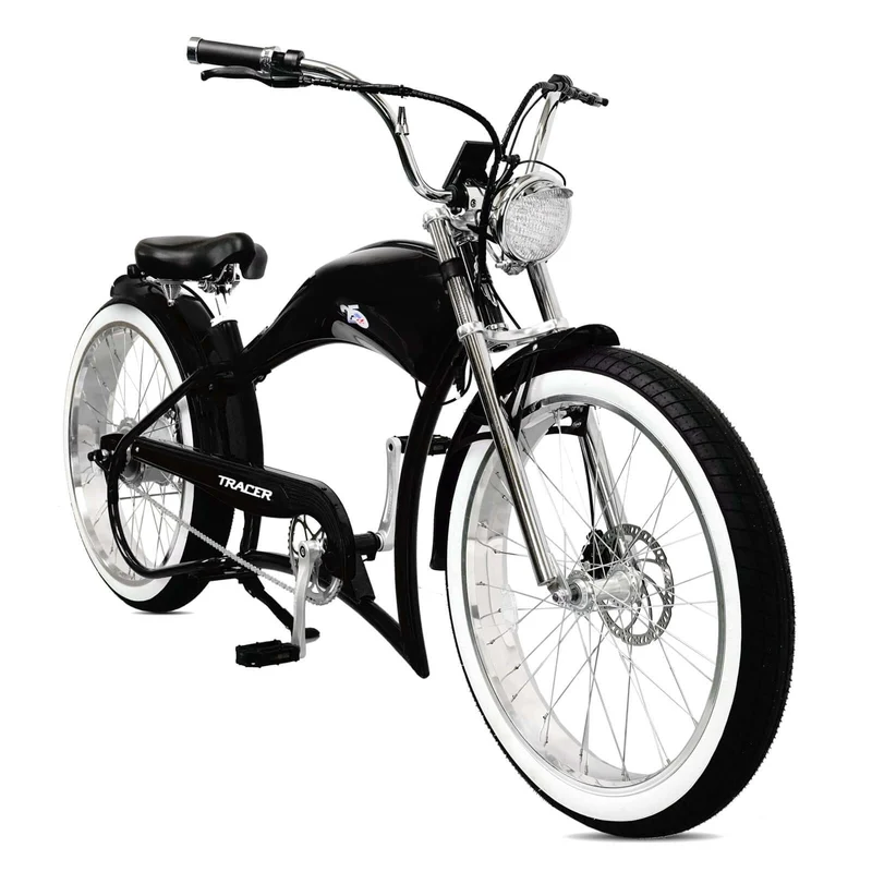 Twenty5 GT 500W 26" Motorcycle-Style Stretch Chopper E-Bike