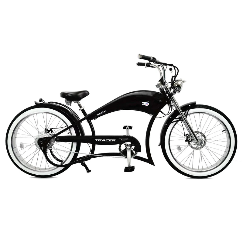 Twenty5 GT 500W 26" Motorcycle-Style Stretch Chopper E-Bike