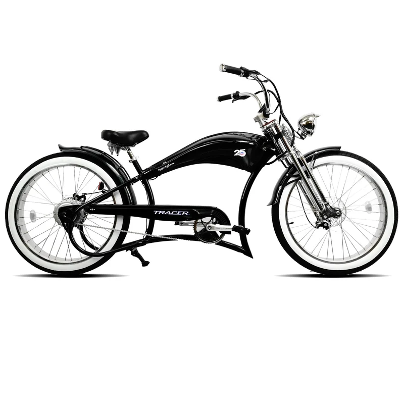 Twenty5 GTS 500W 26" Motorcycle-Style Stretch Chopper E-Bike