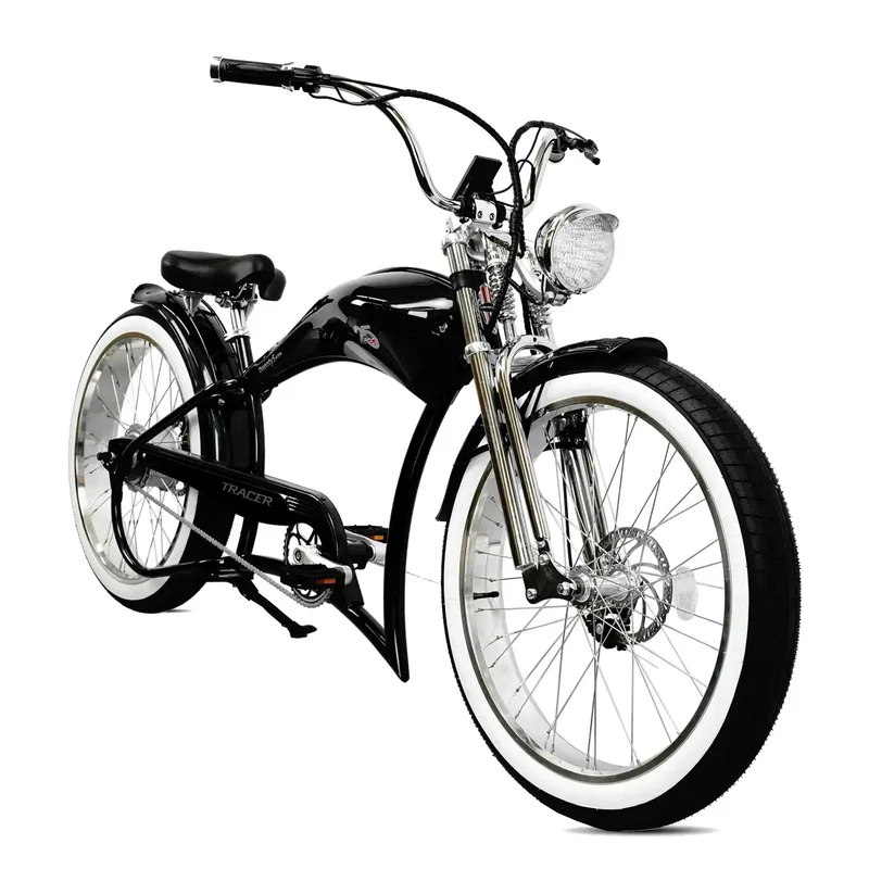 Twenty5 GTS 500W 26" Motorcycle-Style Stretch Chopper E-Bike