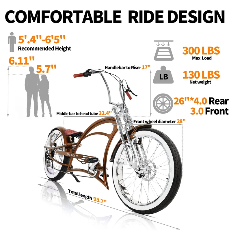 Scorpion GTS 7 Speed Stretch Crusier Bicycle