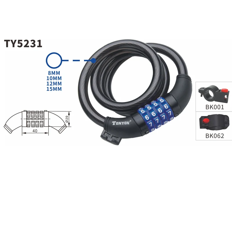 Tonyon Heavy-Duty Bike Locks – U-Locks, Cable Locks & Combo Options