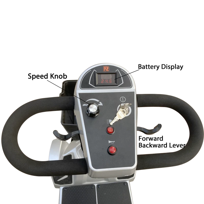 Elifecenter 330lbs Mobility Scooter for Seniors Elderly Adults, 250W Strong Motor w/ Stable 4 Wheels Scooter for Outdoor Driving